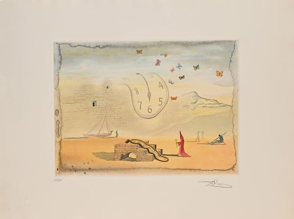 Salvador Dalì : Orologi molli e farfalle  - Asta Grafica internazionale e multipli d'autore  - Associazione Nazionale - Case d'Asta italiane
