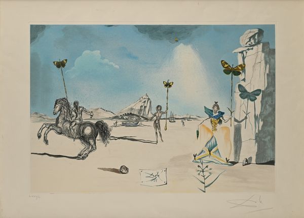 Salvador Dalì : Papillon  - Asta Grafica internazionale e multipli d'autore  - Associazione Nazionale - Case d'Asta italiane