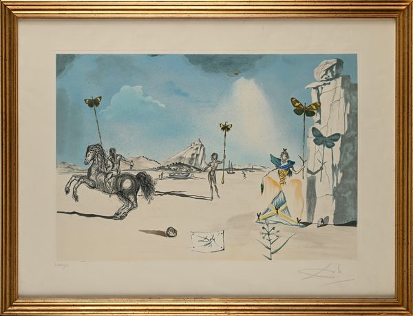Salvador Dalì : Papillon  - Asta Grafica internazionale e multipli d'autore  - Associazione Nazionale - Case d'Asta italiane