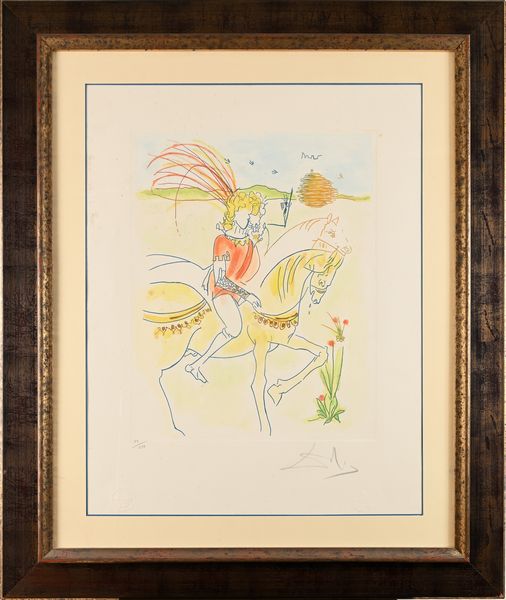 Salvador Dalì : Viviane et Lancelot  - Asta Grafica internazionale e multipli d'autore  - Associazione Nazionale - Case d'Asta italiane