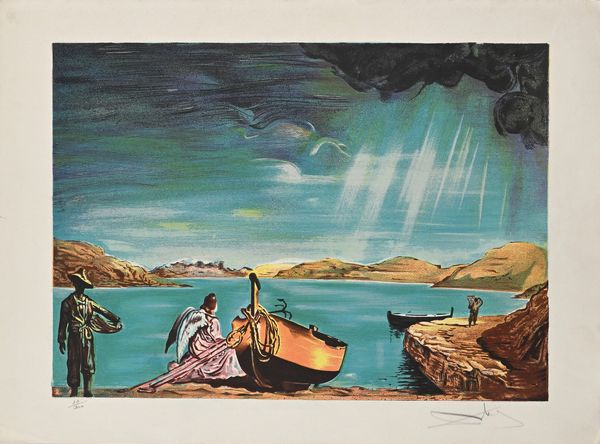 Salvador Dalì : LAngelo di Port Lligat  - Asta Grafica internazionale e multipli d'autore  - Associazione Nazionale - Case d'Asta italiane