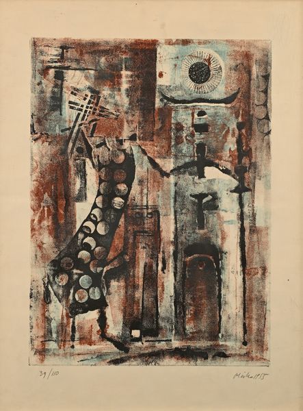 Mirko Basaldella : Senza titolo  - Asta Grafica internazionale e multipli d'autore  - Associazione Nazionale - Case d'Asta italiane