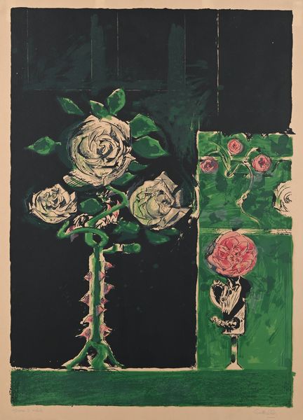 Graham Sutherland : Rose  - Asta Grafica internazionale e multipli d'autore  - Associazione Nazionale - Case d'Asta italiane