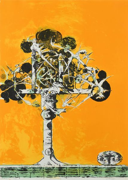 Graham Sutherland : Composizione con Albero  - Asta Grafica internazionale e multipli d'autore  - Associazione Nazionale - Case d'Asta italiane