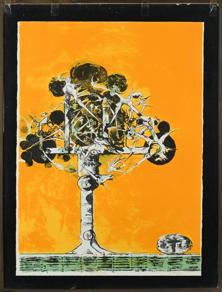 Graham Sutherland : Composizione con Albero  - Asta Grafica internazionale e multipli d'autore  - Associazione Nazionale - Case d'Asta italiane