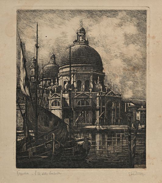 Ernesto Festucci : Due incisioni raffiguranti Venezia (Dettaglio di San Marco e Santa Maria della Salute)  - Asta Grafica internazionale e multipli d'autore  - Associazione Nazionale - Case d'Asta italiane