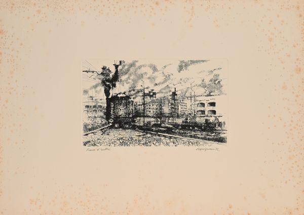 Renzo Vespignani : Periferia  - Asta Grafica internazionale e multipli d'autore  - Associazione Nazionale - Case d'Asta italiane