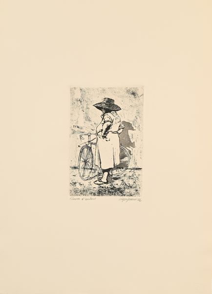 Renzo Vespignani : Figura e bicicletta  - Asta Grafica internazionale e multipli d'autore  - Associazione Nazionale - Case d'Asta italiane