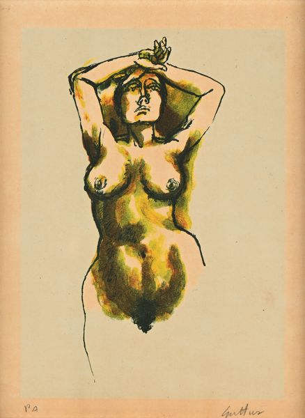 Renato Guttuso : Nudo di donna  - Asta Grafica internazionale e multipli d'autore  - Associazione Nazionale - Case d'Asta italiane