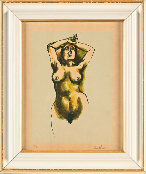 Renato Guttuso : Nudo di donna  - Asta Grafica internazionale e multipli d'autore  - Associazione Nazionale - Case d'Asta italiane