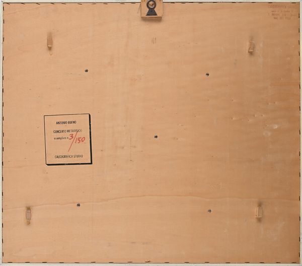 Antonio Bueno : Concerto metafisico  - Asta Grafica internazionale e multipli d'autore  - Associazione Nazionale - Case d'Asta italiane