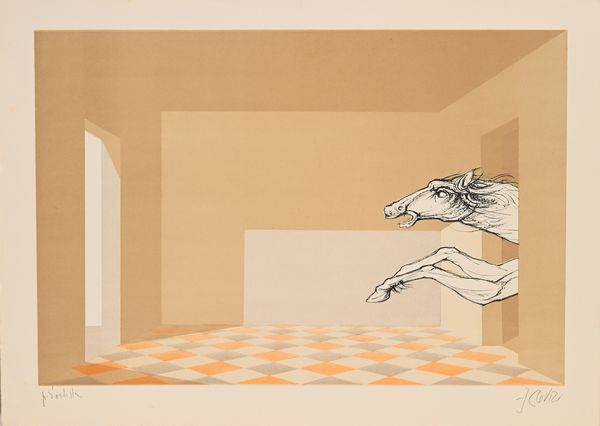 Fabrizio Clerici : Senza titllo  - Asta Grafica internazionale e multipli d'autore  - Associazione Nazionale - Case d'Asta italiane