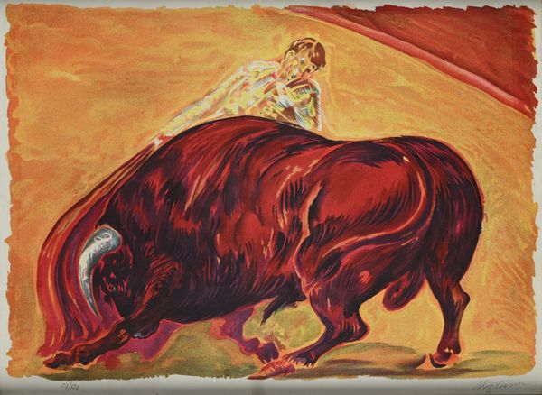 ALIGI SASSU : il Torero  - Asta Grafica internazionale e multipli d'autore  - Associazione Nazionale - Case d'Asta italiane