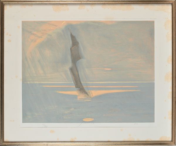 Piero Guccione : Senza titolo  - Asta Grafica internazionale e multipli d'autore  - Associazione Nazionale - Case d'Asta italiane