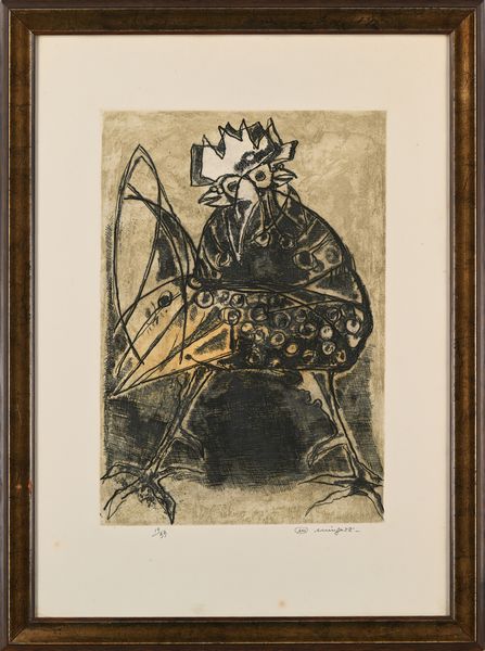 Luciano Minguzzi : Il gallo  - Asta Grafica internazionale e multipli d'autore  - Associazione Nazionale - Case d'Asta italiane