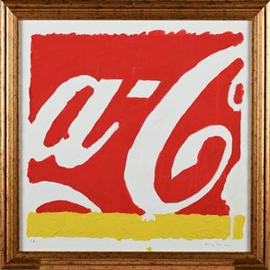 MARIO SCHIFANO : Coca Cola  - Asta Grafica internazionale e multipli d'autore  - Associazione Nazionale - Case d'Asta italiane