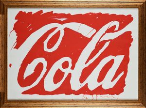MARIO SCHIFANO : Coca Cola  - Asta Grafica internazionale e multipli d'autore  - Associazione Nazionale - Case d'Asta italiane
