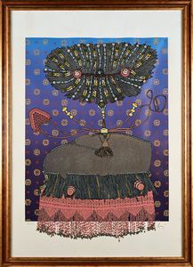 Baj Enrico : Antoinette du Ligier de la Garde Deshoulier  - Asta Grafica internazionale e multipli d'autore  - Associazione Nazionale - Case d'Asta italiane