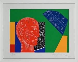 Mimmo Paladino : Senza titolo  - Asta Grafica internazionale e multipli d'autore  - Associazione Nazionale - Case d'Asta italiane