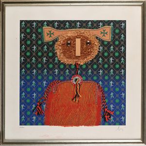 Baj Enrico : Figura  - Asta Grafica internazionale e multipli d'autore  - Associazione Nazionale - Case d'Asta italiane