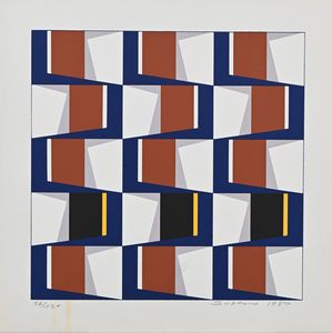 Oswaldo Subero : Lotto di due serigrafie  - Asta Grafica internazionale e multipli d'autore  - Associazione Nazionale - Case d'Asta italiane