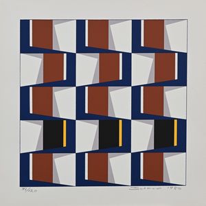 AA.VV. : Lotto di 5 opere di A. Vancheri, P. grimshaw, O. Subero, R. Spagnoli  - Asta Grafica internazionale e multipli d'autore  - Associazione Nazionale - Case d'Asta italiane