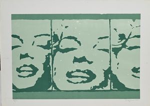 Pino Reggiani : Lotto di 2 serigrafie  - Asta Grafica internazionale e multipli d'autore  - Associazione Nazionale - Case d'Asta italiane