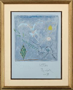 PIRRO CUNIBERTI : Dal giornale di bordo di Icaro  - Asta Grafica internazionale e multipli d'autore  - Associazione Nazionale - Case d'Asta italiane