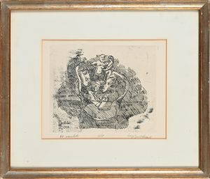 Luigi Bartolini : Gli amuleti  - Asta Grafica internazionale e multipli d'autore  - Associazione Nazionale - Case d'Asta italiane