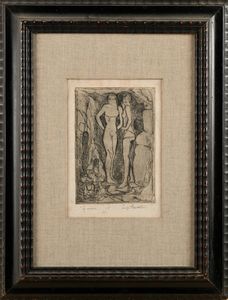 Luigi Bartolini : Le Amiche  - Asta Grafica internazionale e multipli d'autore  - Associazione Nazionale - Case d'Asta italiane