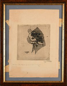 Luigi Bartolini : Mazzo di fiori  - Asta Grafica internazionale e multipli d'autore  - Associazione Nazionale - Case d'Asta italiane