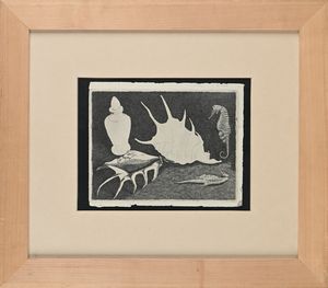 LINO BIANCHI BARRIVIERA : Conchiglie e cavallucci marini  - Asta Grafica internazionale e multipli d'autore  - Associazione Nazionale - Case d'Asta italiane