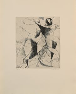 Marino Marini : Senza titolo  - Asta Grafica internazionale e multipli d'autore  - Associazione Nazionale - Case d'Asta italiane