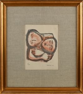 Massimo Campigli : Volti  - Asta Grafica internazionale e multipli d'autore  - Associazione Nazionale - Case d'Asta italiane