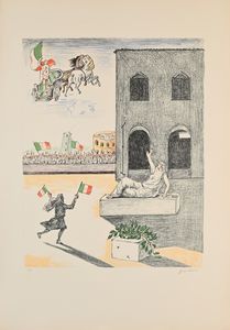 Giorgio de Chirico : L'Italia del centenario  - Asta Grafica internazionale e multipli d'autore  - Associazione Nazionale - Case d'Asta italiane
