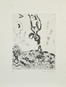 Marc Chagall - La nuit des amoureux a Saint-Paul