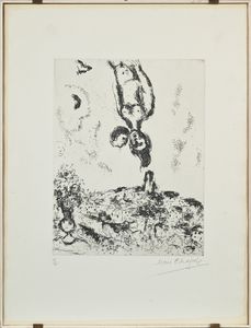 Marc Chagall : La nuit des amoureux a Saint-Paul  - Asta Grafica internazionale e multipli d'autore  - Associazione Nazionale - Case d'Asta italiane