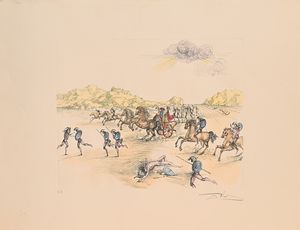 Salvador Dalì - Scena di battaglia