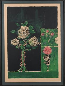 Graham Sutherland : Rose  - Asta Grafica internazionale e multipli d'autore  - Associazione Nazionale - Case d'Asta italiane