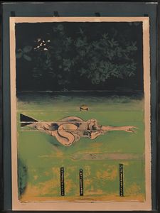 Graham Sutherland : Nuotatore  - Asta Grafica internazionale e multipli d'autore  - Associazione Nazionale - Case d'Asta italiane