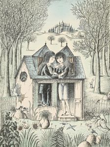 Raymond Peynet - Figure nella campagna