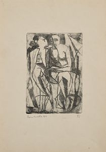 ROCCO BORELLA : Due incisioni raffiguranti nudi  - Asta Grafica internazionale e multipli d'autore  - Associazione Nazionale - Case d'Asta italiane