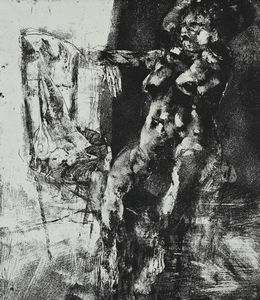 Renzo Vespignani - Interno con nudo di donna