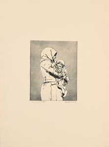 Renzo Vespignani : Maternit  - Asta Grafica internazionale e multipli d'autore  - Associazione Nazionale - Case d'Asta italiane