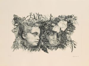 Renzo Vespignani : Incisioni di Renzo Vespignani, Poesie e prose di Giacomo Leopardi  - Asta Grafica internazionale e multipli d'autore  - Associazione Nazionale - Case d'Asta italiane