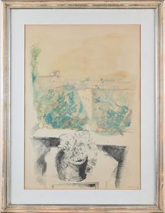 Ugo Attardi : Davanzale  - Asta Grafica internazionale e multipli d'autore  - Associazione Nazionale - Case d'Asta italiane