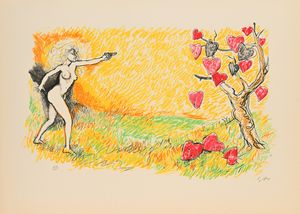 Renato Guttuso - L'albero di cuori