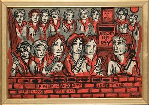 TONO ZANCANARO : Antifascista ieri e oggi  - Asta Grafica internazionale e multipli d'autore  - Associazione Nazionale - Case d'Asta italiane