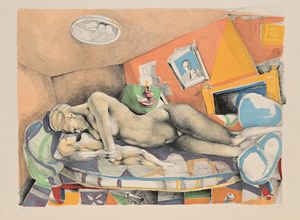 Ugo Attardi - Scena di interno