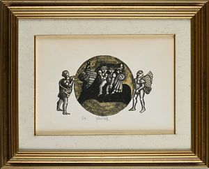 Gaetano Pompa : Senza titolo  - Asta Grafica internazionale e multipli d'autore  - Associazione Nazionale - Case d'Asta italiane